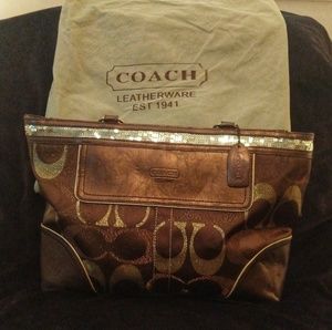 Authentic Vintage Coach Bag with Dust Cover